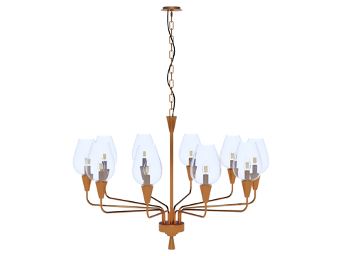 吊灯 金属吊灯 玻璃吊灯 装饰灯具su模型