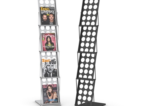  折叠式宣传册架3d模型 