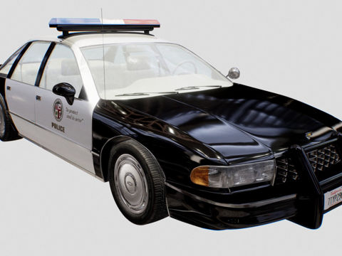  雪佛兰随想曲警车 943d模型3d模型 