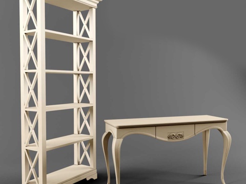  简欧展架 展架3d模型 