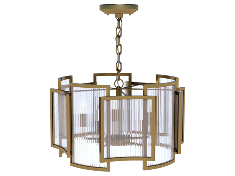  吊灯 水晶吊灯 金属吊灯 装饰灯具su模型 