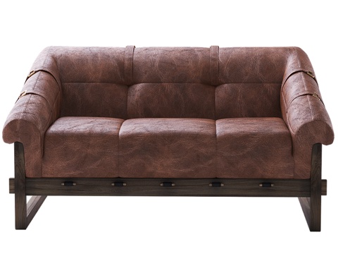  双人沙发3d模型 