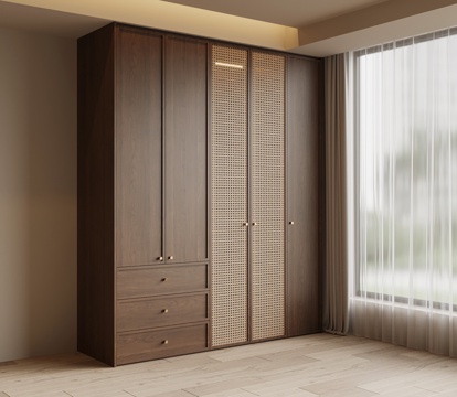 中古风衣柜su模型