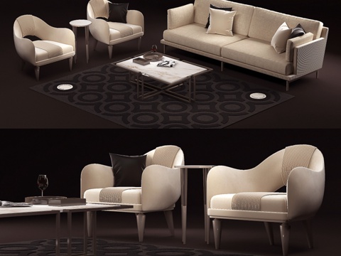  CIPRIANI ITALY 沙发3d模型 