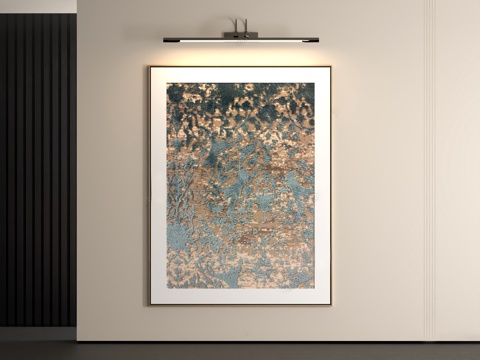  轻奢挂画3d模型 