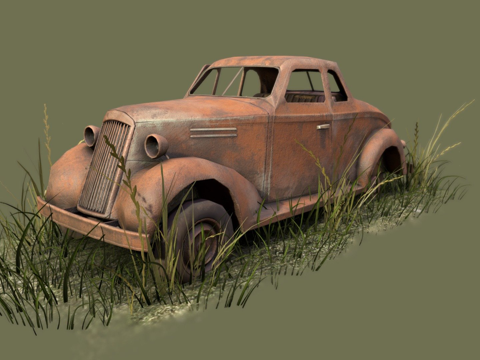  被遗忘的汽车3d模型 