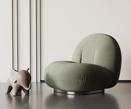  现代休闲椅 单人沙发3d模型 