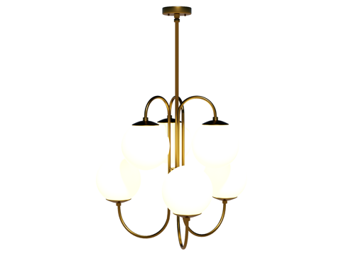  吊灯 金属吊灯 装饰灯具su模型 