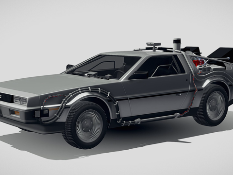  德罗宁DMC12回到未来第一集3d模型 