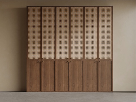 中古风书柜su模型