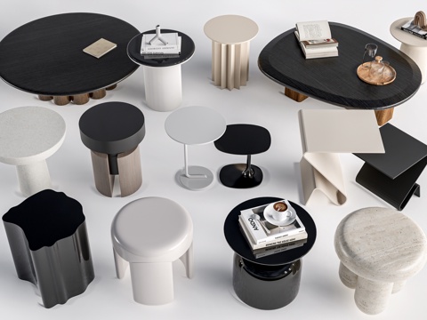 现代茶几 客厅茶几su模型