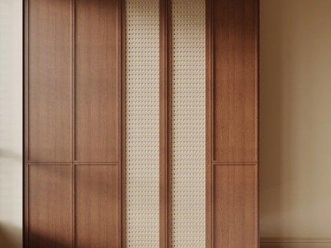 中古风衣柜su模型