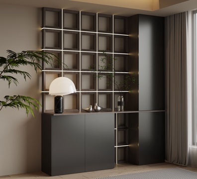  现代玄关柜 装饰柜3d模型 