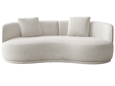  现代简约双人沙发 双人沙发 简约沙发 客厅沙发 抱枕3d模型 