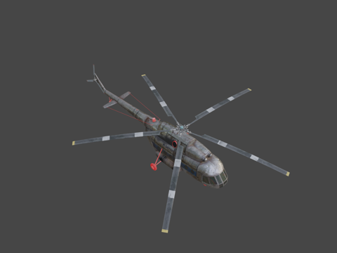  俄罗斯运输直升机3d模型 