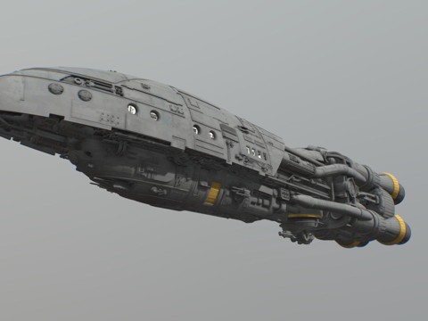  反叛者神秘炮艇3d模型 