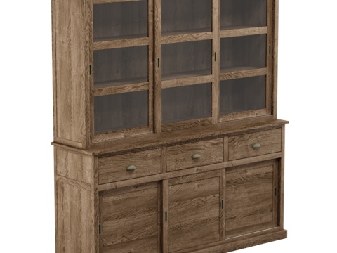  餐具柜与壁橱组合3d模型 