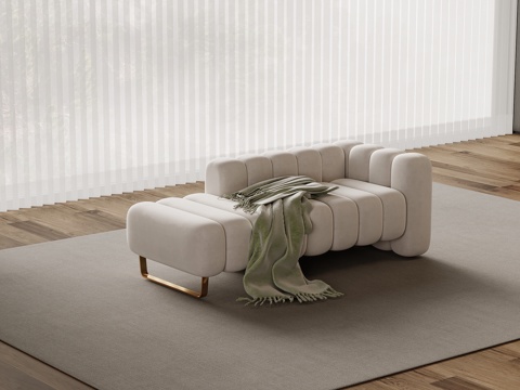  现代贵妃椅 沙发椅3d模型 