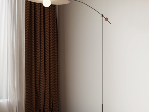 现代落地灯su模型