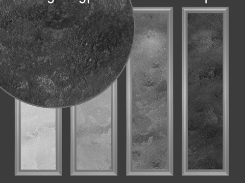  阁楼风格装饰灰泥，单层款3d模型 