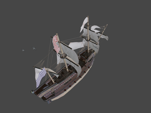  腐烂者狮子护卫舰15673d模型 