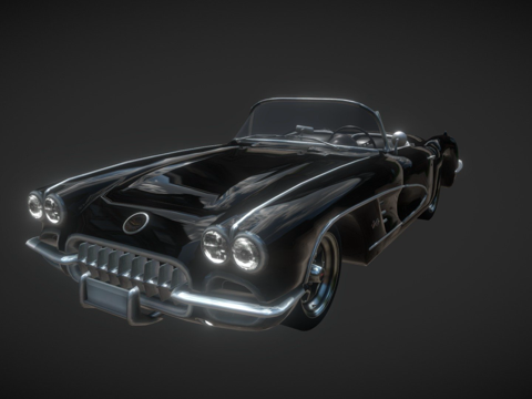  路西法的克尔维特  1960年雪佛兰克尔维特C13d模型 