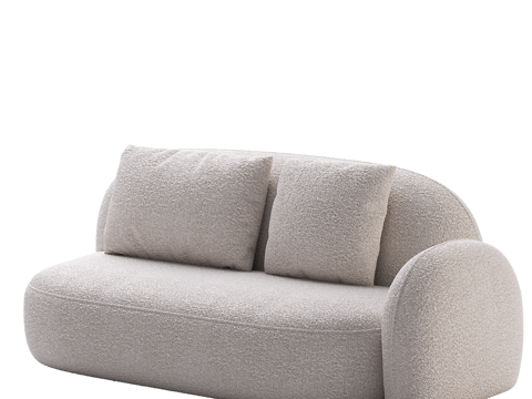  现代简约双人沙发 双人沙发 简约沙发 客厅沙发 休闲沙发 抱3d模型 