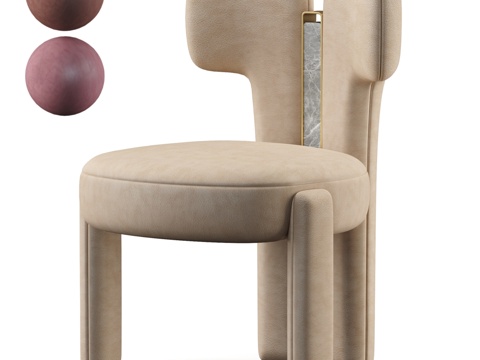  爱达荷餐椅3d模型 