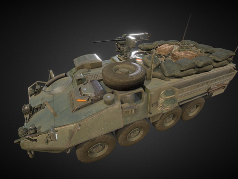  M1126步兵运输车3d模型 