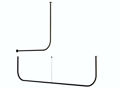 吊灯 金属吊灯 条形吊灯 装饰灯具su模型