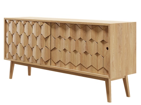  Wewood Scarpa木质餐边柜3d模型 