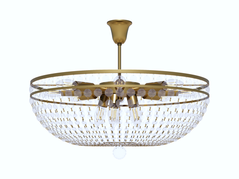 吊灯 水晶吊灯 金属吊灯 装饰灯具su模型