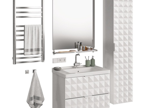  宜家Godmorgon套装43d模型 