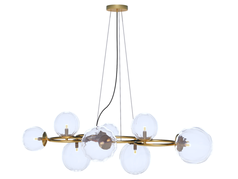 吊灯 金属吊灯 玻璃吊灯 装饰灯具su模型