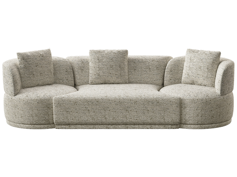  现代简约双人沙发 双人沙发 简约沙发 休闲沙发3d模型 