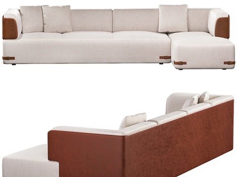  转角沙发3d模型 