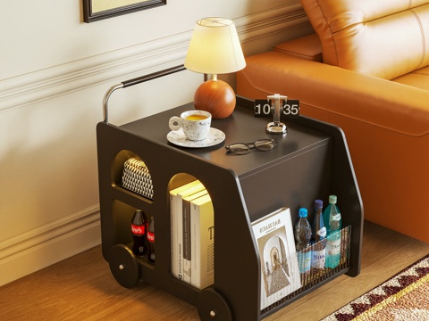  边几 边柜 床头柜 置物柜 摆件3d模型 