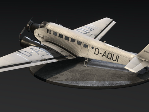  容克斯JU 523m3d模型 