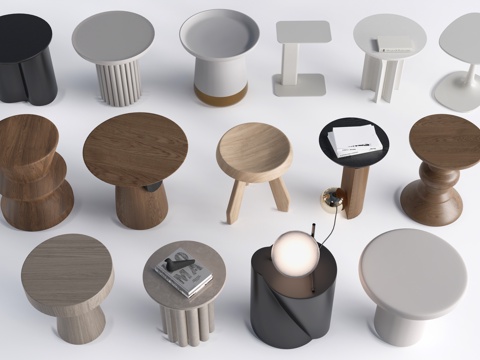 现代茶几 客厅茶几su模型