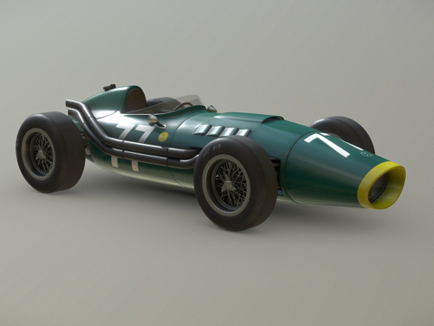  通用1950年代F1赛车3d模型 