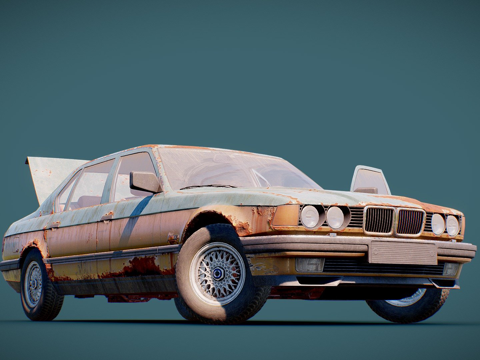  经典轿车3d模型 