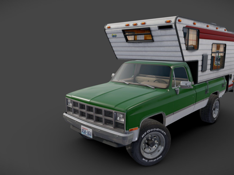  露营卡车19833d模型 