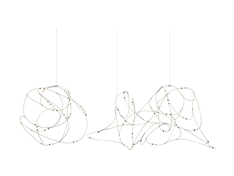  吊灯 金属吊灯 装饰灯具su模型 