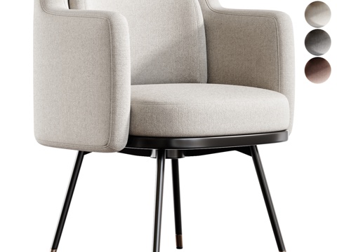  Minotti Tape餐椅3d模型 