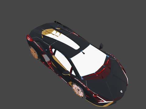  兰博基尼 西昂 FKP 373d模型 