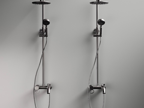  现代花洒su模型 