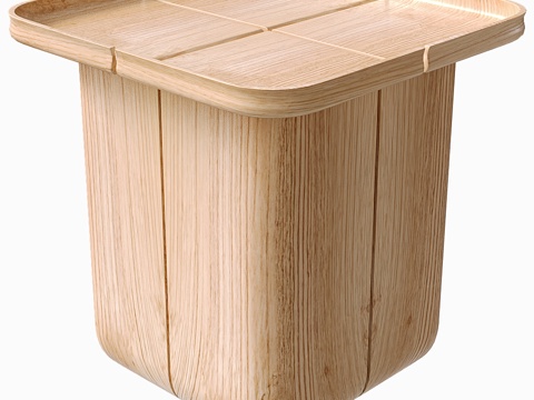  现代床头柜3d模型 