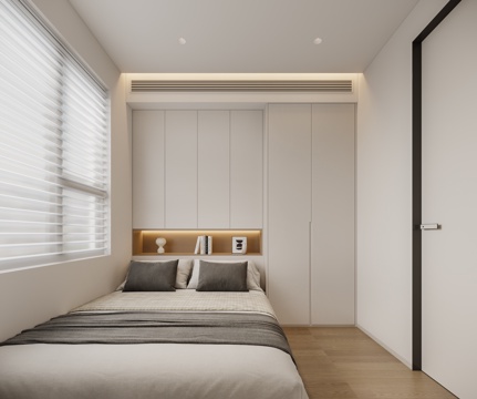  现代榻榻米卧室3d模型 