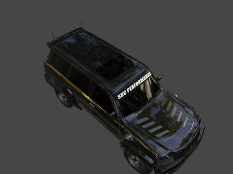  日产超级Safari SDC性能3d模型 