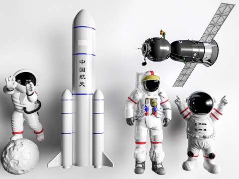 现代航天器材 轨道卫星su模型